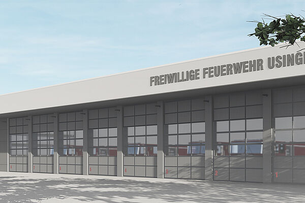Neubau Usingen Spatenstich für Feuerwehrzentrum in Usingen