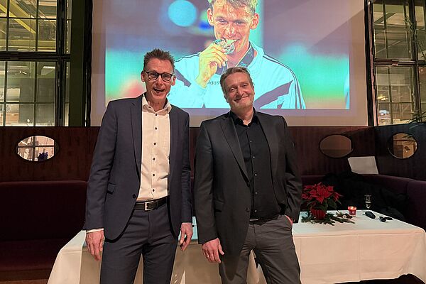 Inspiration durch Frank Busemann Frank Busemann auf der assmann-Weihnachtsfeier