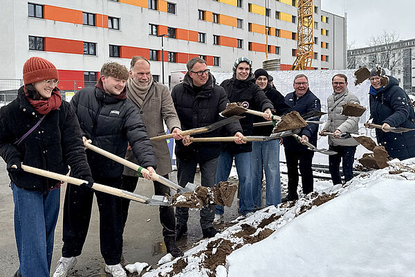 Wohnraum für Münster Spatenstich Studierendenwerk Münster
