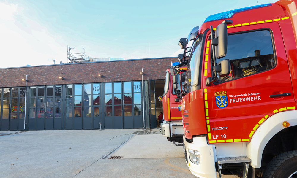 Neubau der Feuer- und Rettungswache II Erster Bauabschnitt in Solingen-Ohligs übergeben