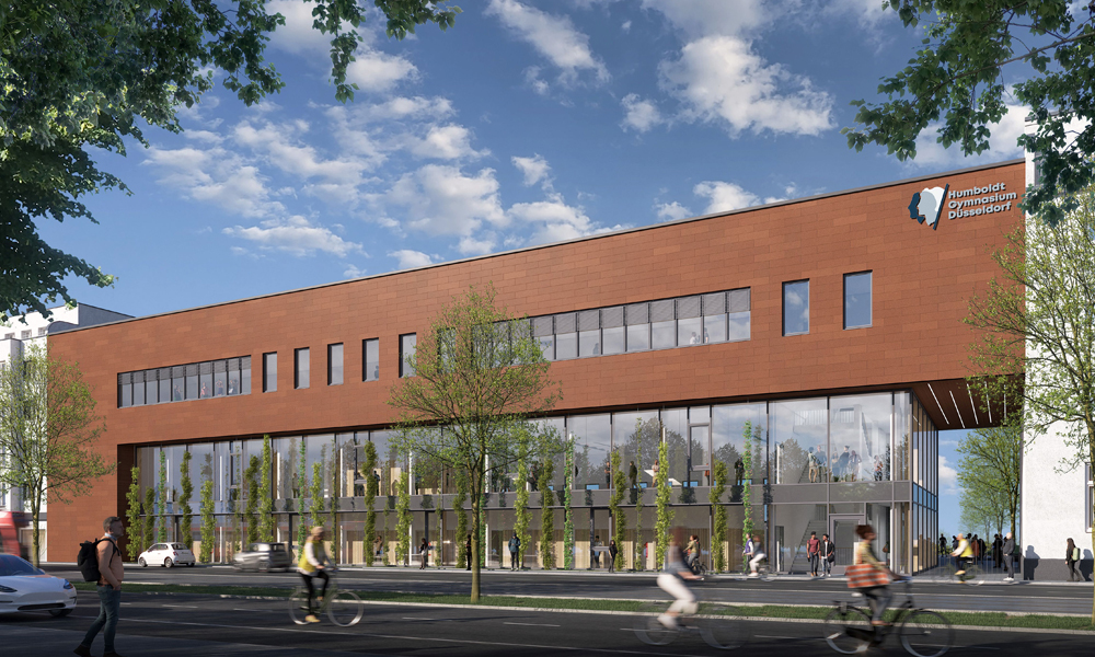 Baugenehmigung erteilt Humboldt-Gymnasium Düsseldorf Humbold-Gymnasium Düsseldorf- Grünes Licht
