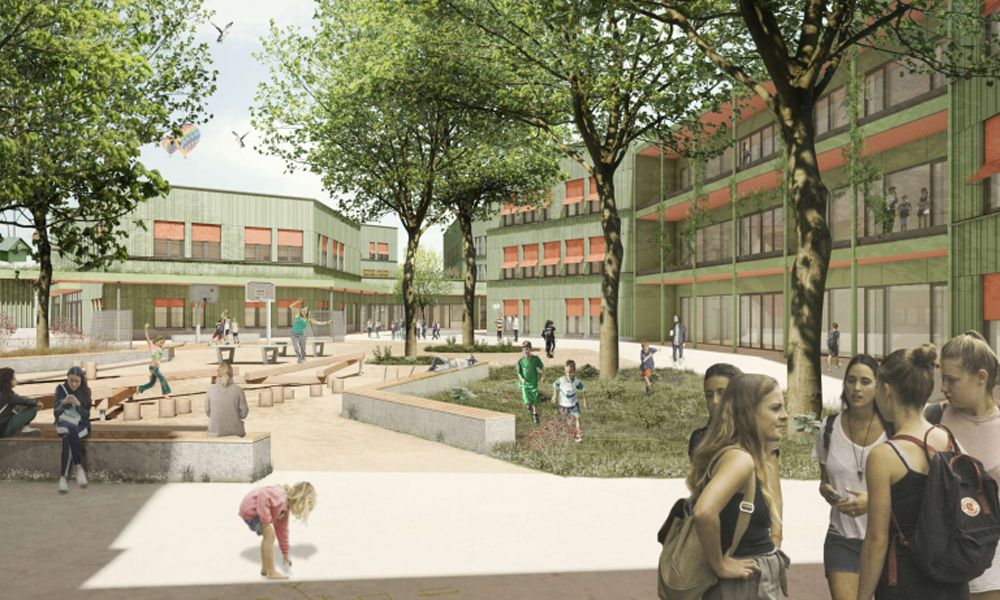 Neue, sechszügige Gesamtschule an der Knappenstraße in Oberhausen Stadt Oberhausen investiert in neue Gesamtschule