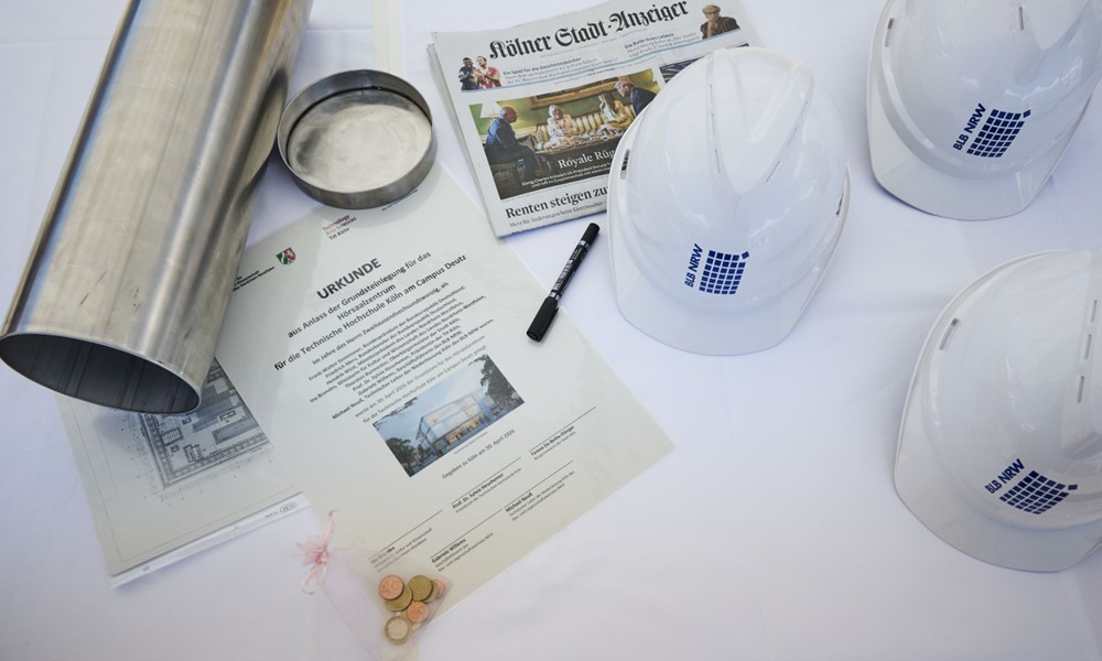 Start für den neuen Campus Köln-Deutz Grundsteinlegung TH Köln