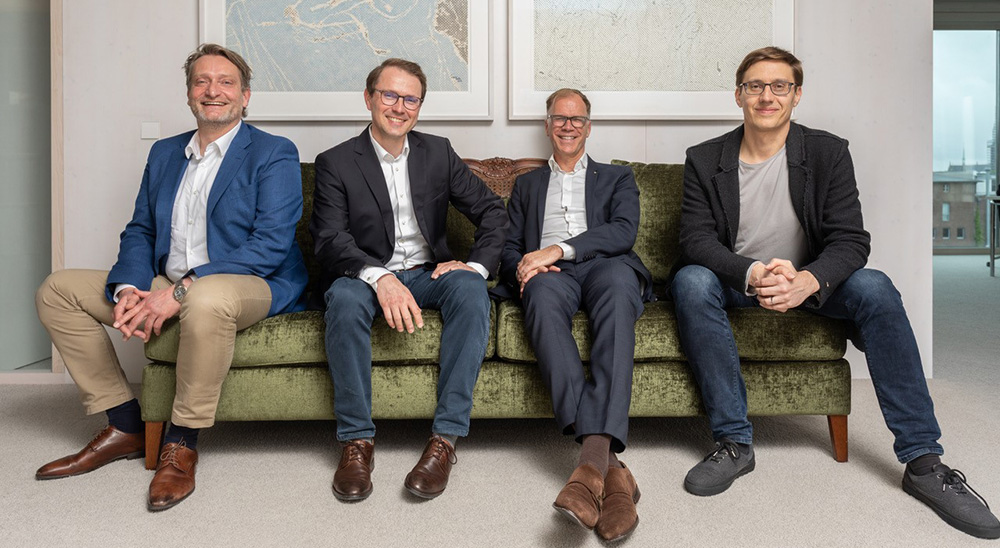 neue Kooperation: Christian Cramer und Ralf Uennigmann, assmann gruppe, mit Andreas Heupel und Jens Marquardt, Heupel GmbH